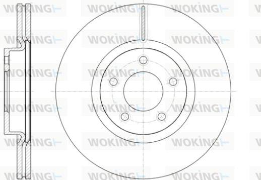 Woking D61403.10 - Brake Disc autospares.lv