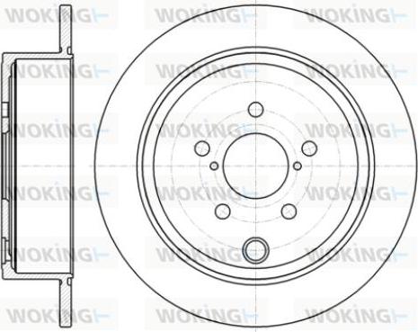 Woking D61415.00 - Brake Disc autospares.lv