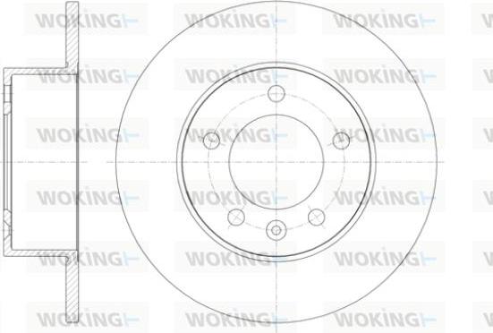 Woking D61412.00 - Brake Disc autospares.lv