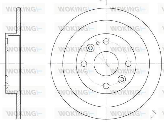 Woking D6148.00 - Brake Disc autospares.lv