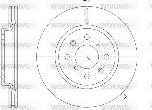 Woking D61481.10 - Brake Disc autospares.lv