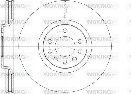 Woking D61488.10 - Brake Disc autospares.lv