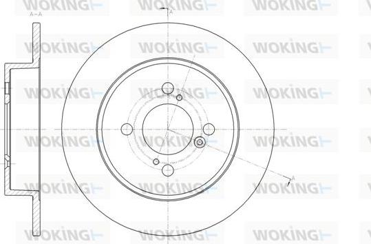 Woking D61483.00 - Brake Disc autospares.lv