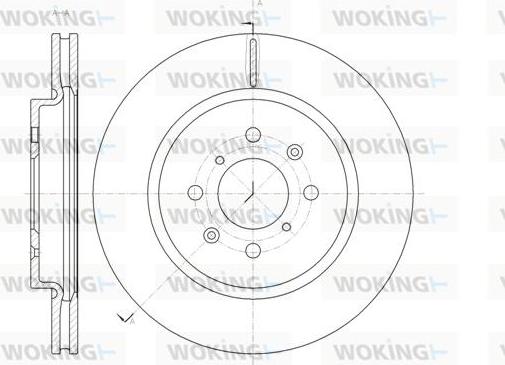 Woking D61482.10 - Brake Disc autospares.lv