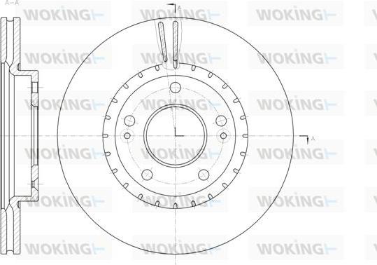 Woking D61434.10 - Brake Disc autospares.lv