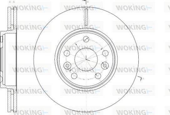 Woking D61430.10 - Brake Disc autospares.lv