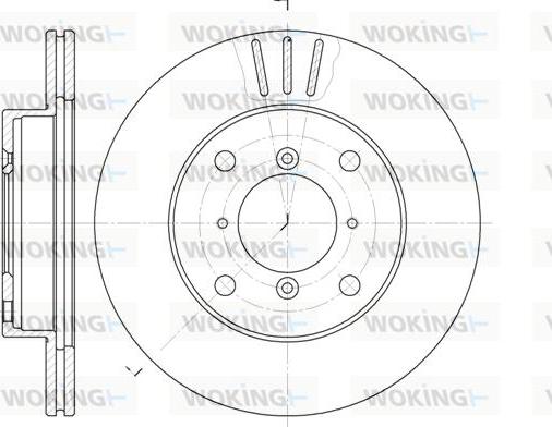 Woking D6143.10 - Brake Disc autospares.lv