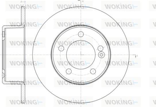 Woking D61433.00 - Brake Disc autospares.lv