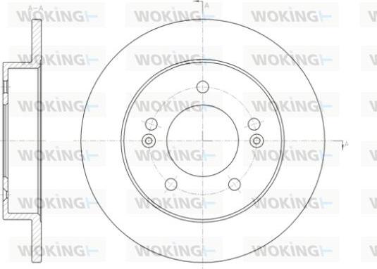 Woking D61432.00 - Brake Disc autospares.lv