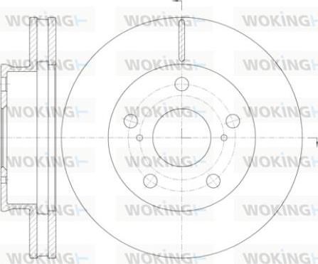 Woking D61421.10 - Brake Disc autospares.lv