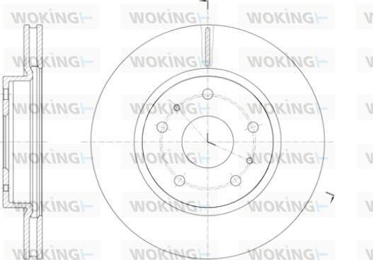Woking D61423.10 - Brake Disc autospares.lv