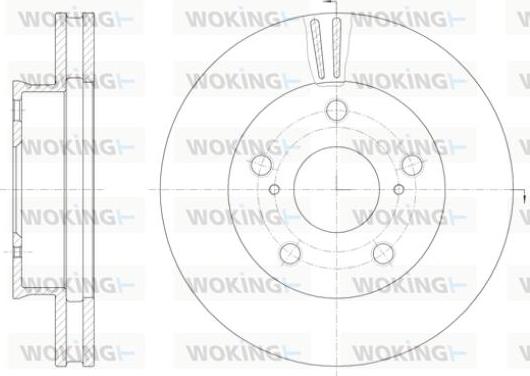 Woking D61422.10 - Brake Disc autospares.lv