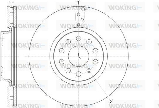 Woking D61479.10 - Brake Disc autospares.lv