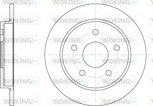 Woking D6147.00 - Brake Disc autospares.lv