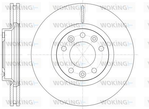 Woking D61471.10 - Brake Disc autospares.lv