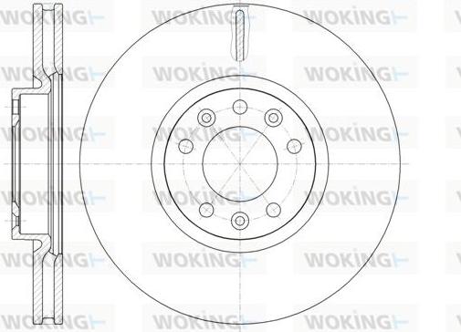 Woking D61472.10 - Brake Disc autospares.lv