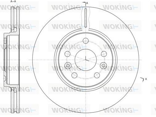 Woking D61477.10 - Brake Disc autospares.lv