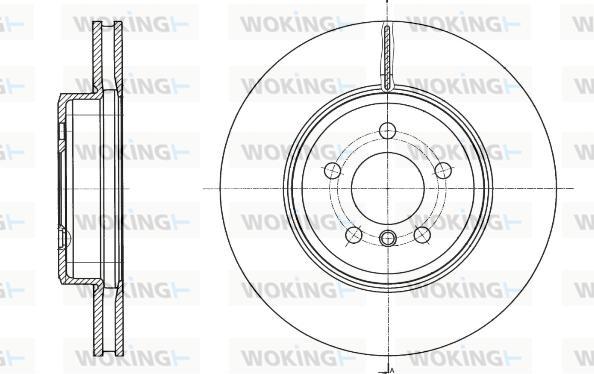 Woking D61549.10 - Brake Disc autospares.lv