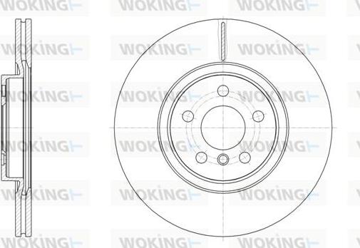 Woking D61546.10 - Brake Disc autospares.lv