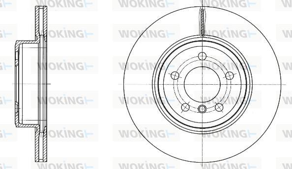 Woking D61548.10 - Brake Disc autospares.lv