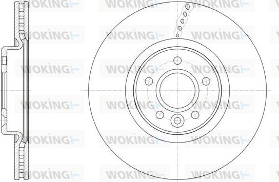 Woking D61542.10 - Brake Disc autospares.lv