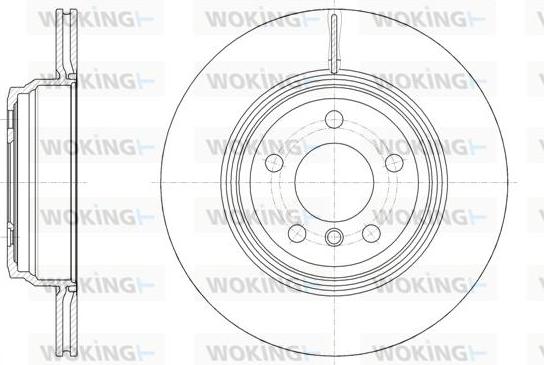 Woking D61547.10 - Brake Disc autospares.lv