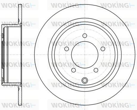 Woking D61554.00 - Brake Disc autospares.lv