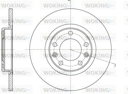 Woking D61555.00 - Brake Disc autospares.lv