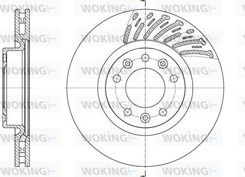 Woking D61556.10 - Brake Disc autospares.lv