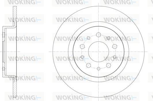 Woking D61558.00 - Brake Disc autospares.lv