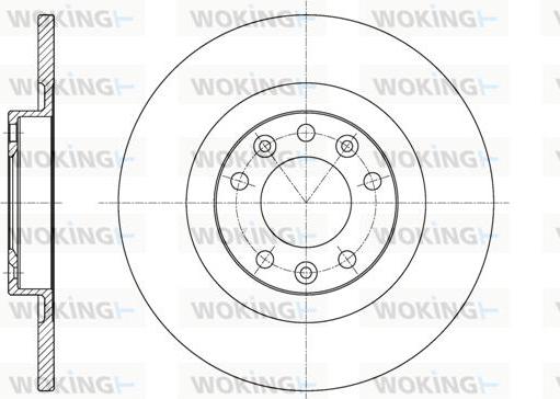 Woking D61557.00 - Brake Disc autospares.lv