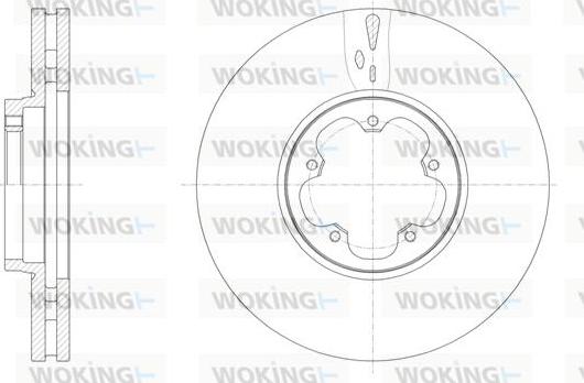 Woking D61565.10 - Brake Disc autospares.lv