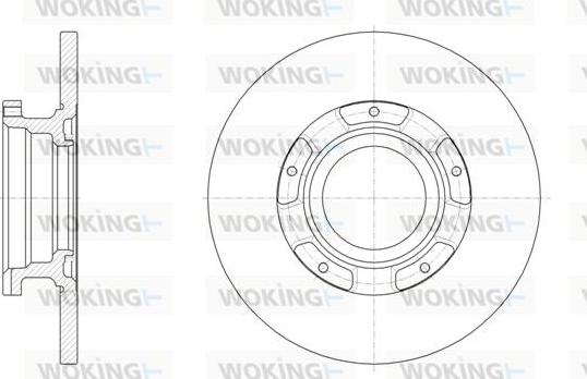 Woking D61566.00 - Brake Disc autospares.lv