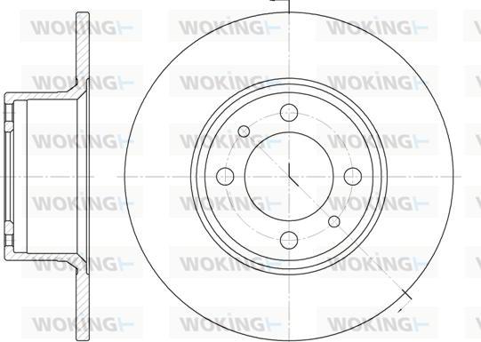 Woking D6156.00 - Brake Disc autospares.lv