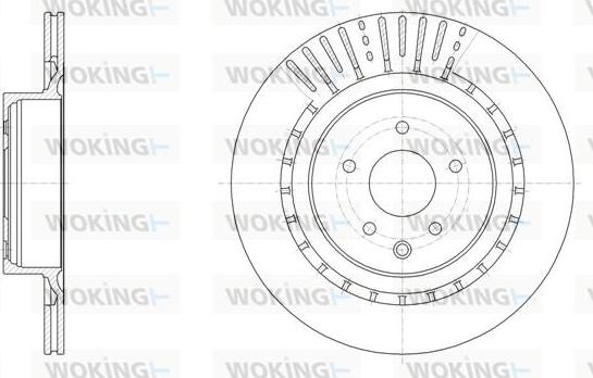 Woking D61509.10 - Brake Disc autospares.lv