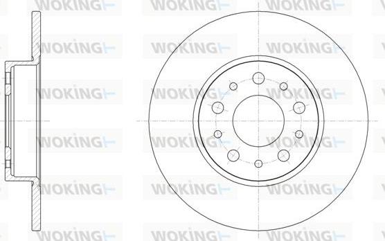 Woking D61500.00 - Brake Disc autospares.lv