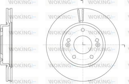 Woking D61507.10 - Brake Disc autospares.lv