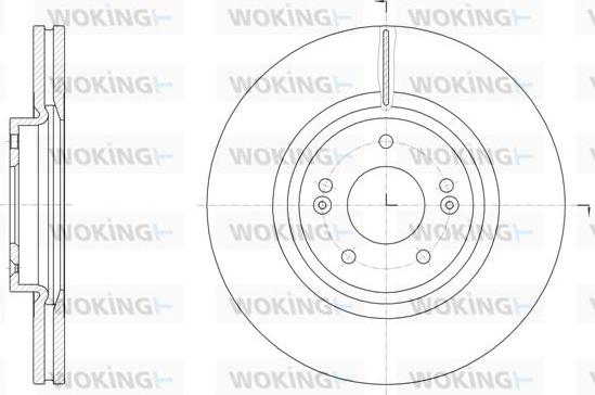 Woking D61514.10 - Brake Disc autospares.lv