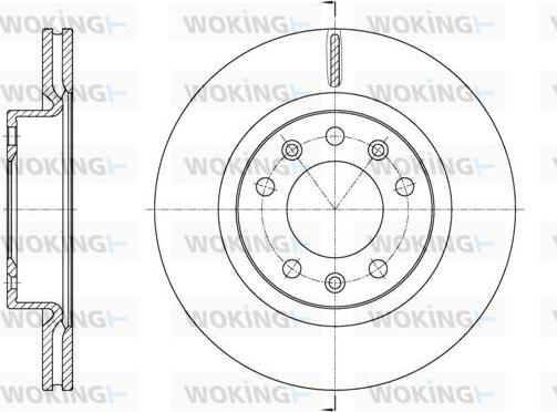 Woking D61584.10 - Brake Disc autospares.lv