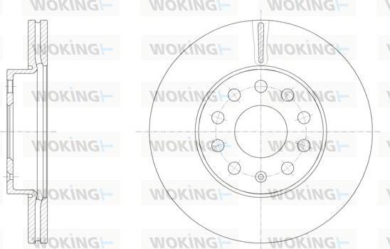 Woking D61586.10 - Brake Disc autospares.lv