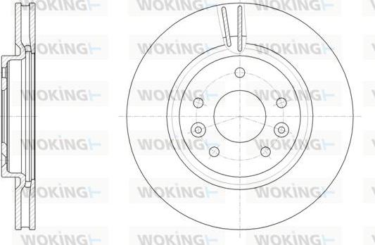 Woking D61581.10 - Brake Disc autospares.lv