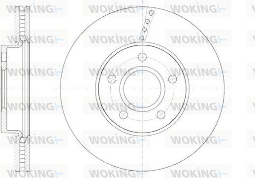 Woking D61588.10 - Brake Disc autospares.lv