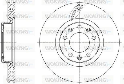 Woking D61583.10 - Brake Disc autospares.lv