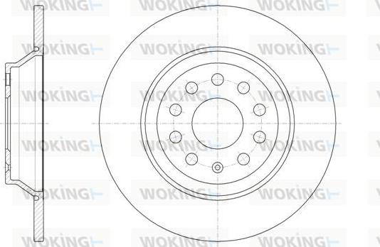 Woking D61587.00 - Brake Disc autospares.lv