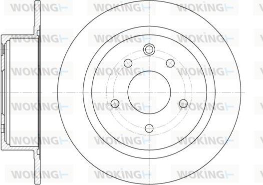 Woking D61530.00 - Brake Disc autospares.lv