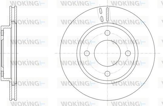 Woking D61529.10 - Brake Disc autospares.lv