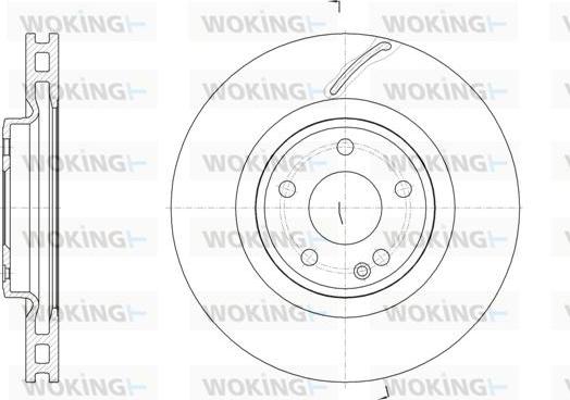 Woking D61524.10 - Brake Disc autospares.lv