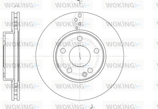 Woking D61521.10 - Brake Disc autospares.lv