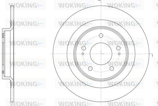 Woking D61528.00 - Brake Disc autospares.lv