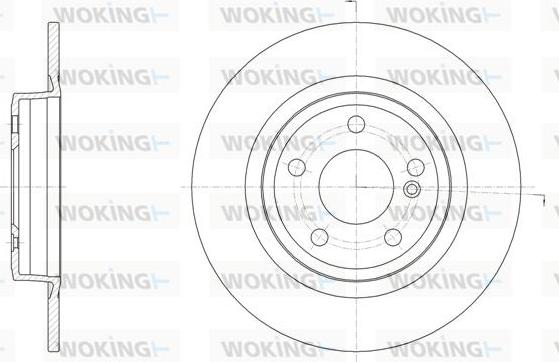 Woking D61523.00 - Brake Disc autospares.lv